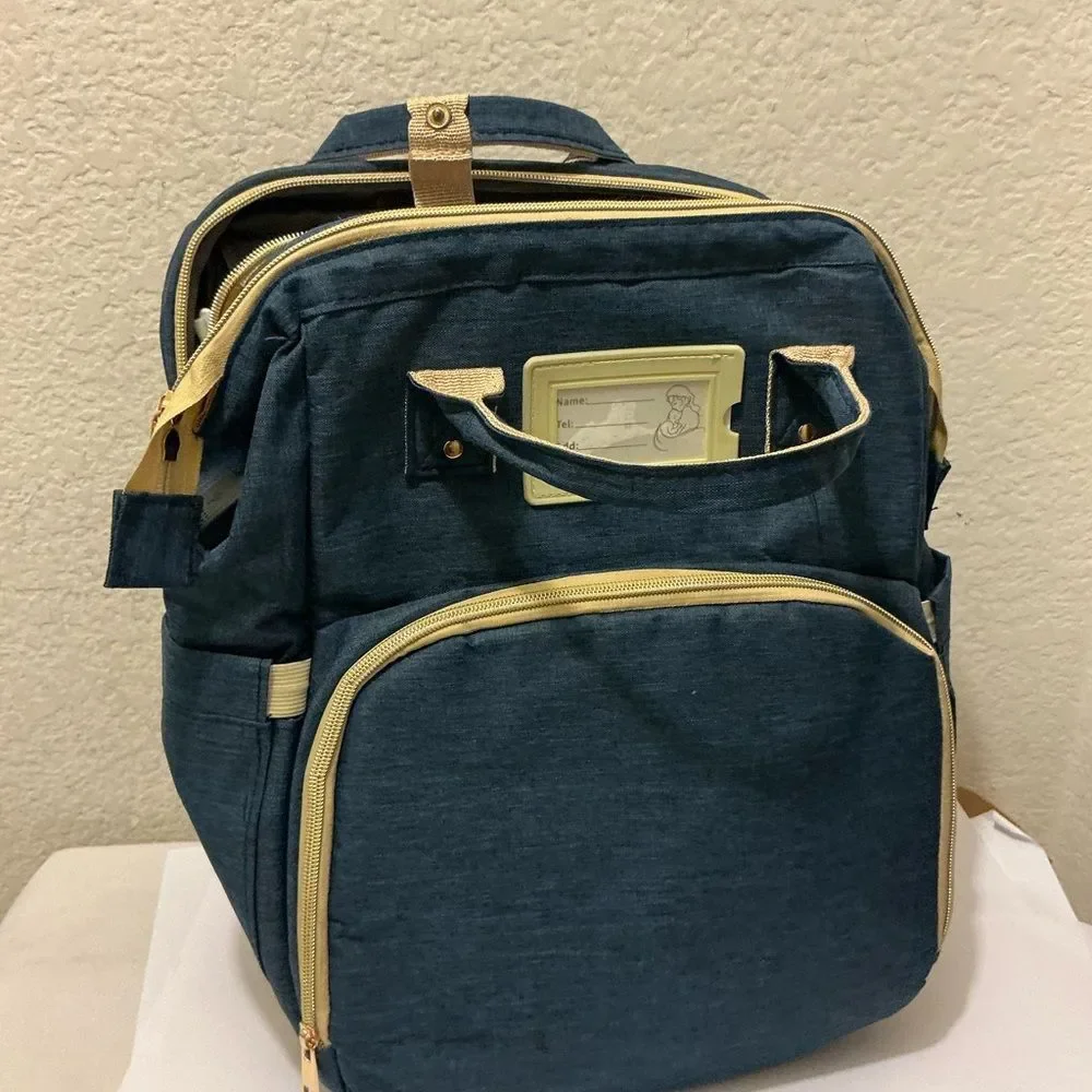 Baby Waterproof Diaper Bag & Travel Backpack W/Maternity Changing Pad